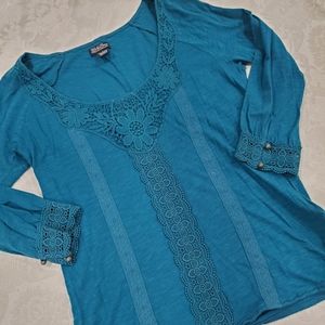 3/4 length lucky brand shirt